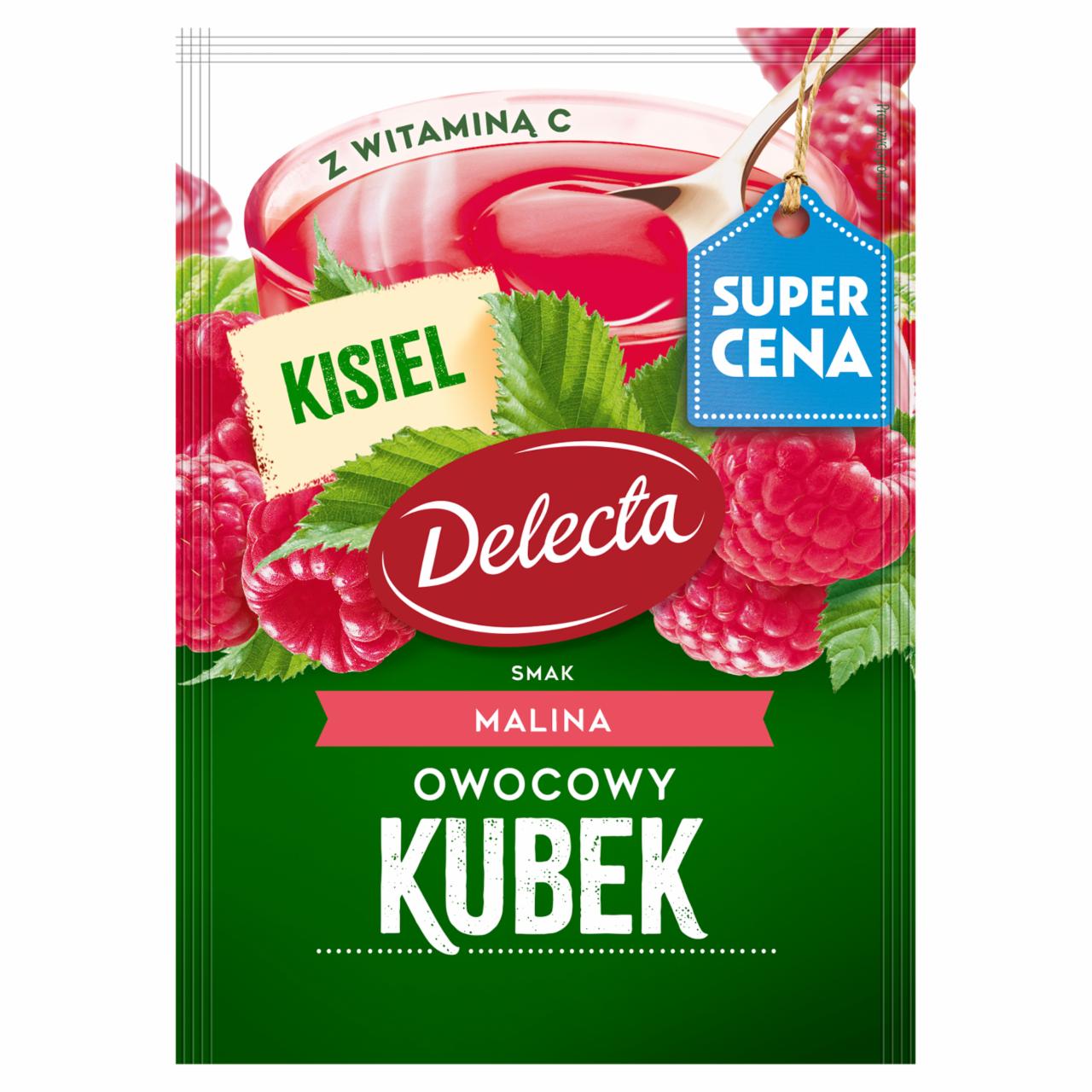 Zdjęcia - Delecta Owocowy kubek Kisiel smak malina 30 g