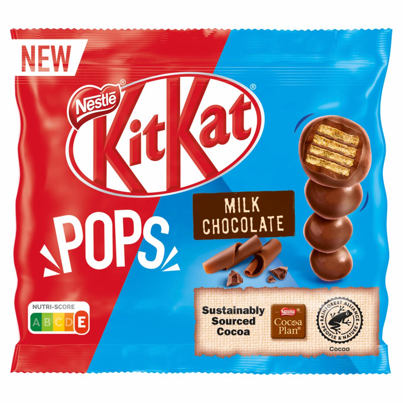 Zdjęcia - KitKat Pops Kruchy wafelek w mlecznej czekoladzie 40 g