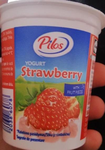 Zdjęcia - Jogurt Truskawka Pilos
