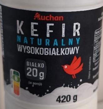 Zdjęcia - Kefir naturalny wysokobiałkowy Auchan