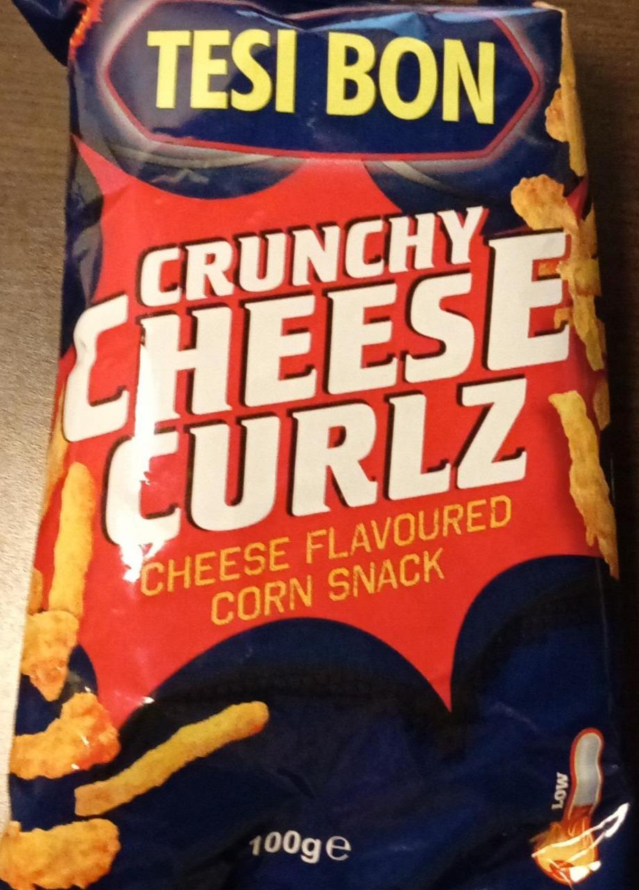 Zdjęcia - Crunchy cheese curlz cheese flavoured corn snack Tesi Bon