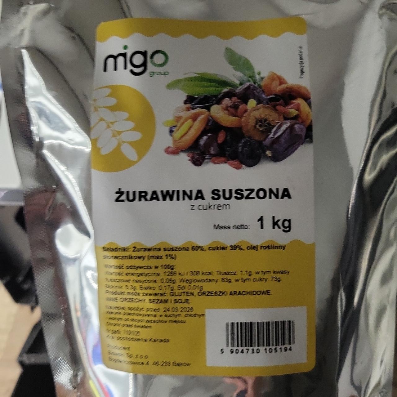 Zdjęcia - Żurawina suszona - Migo group