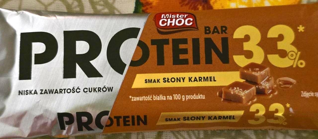 Zdjęcia - Protein bar 33% smak słony karmel Mister Choc