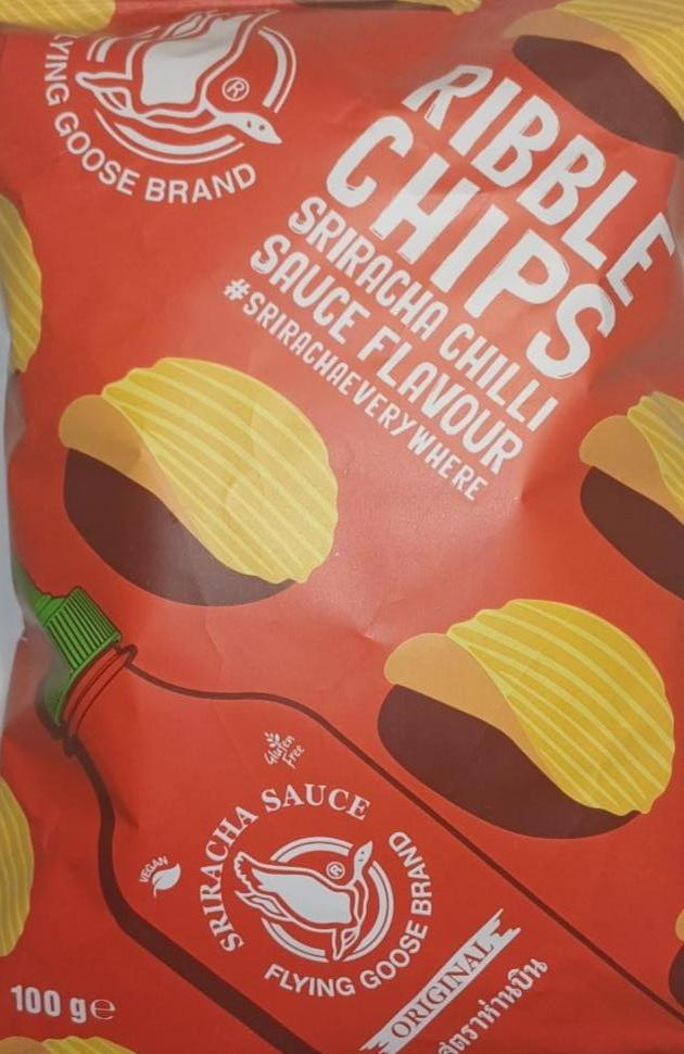 Zdjęcia - Ribble chips sriracha chilli sauce flavour Flying Goose Brand