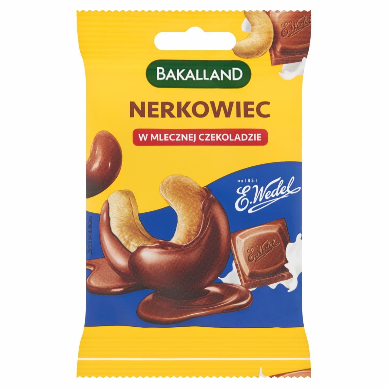 Zdjęcia - Bakalland Nerkowiec w mlecznej czekoladzie 40 g