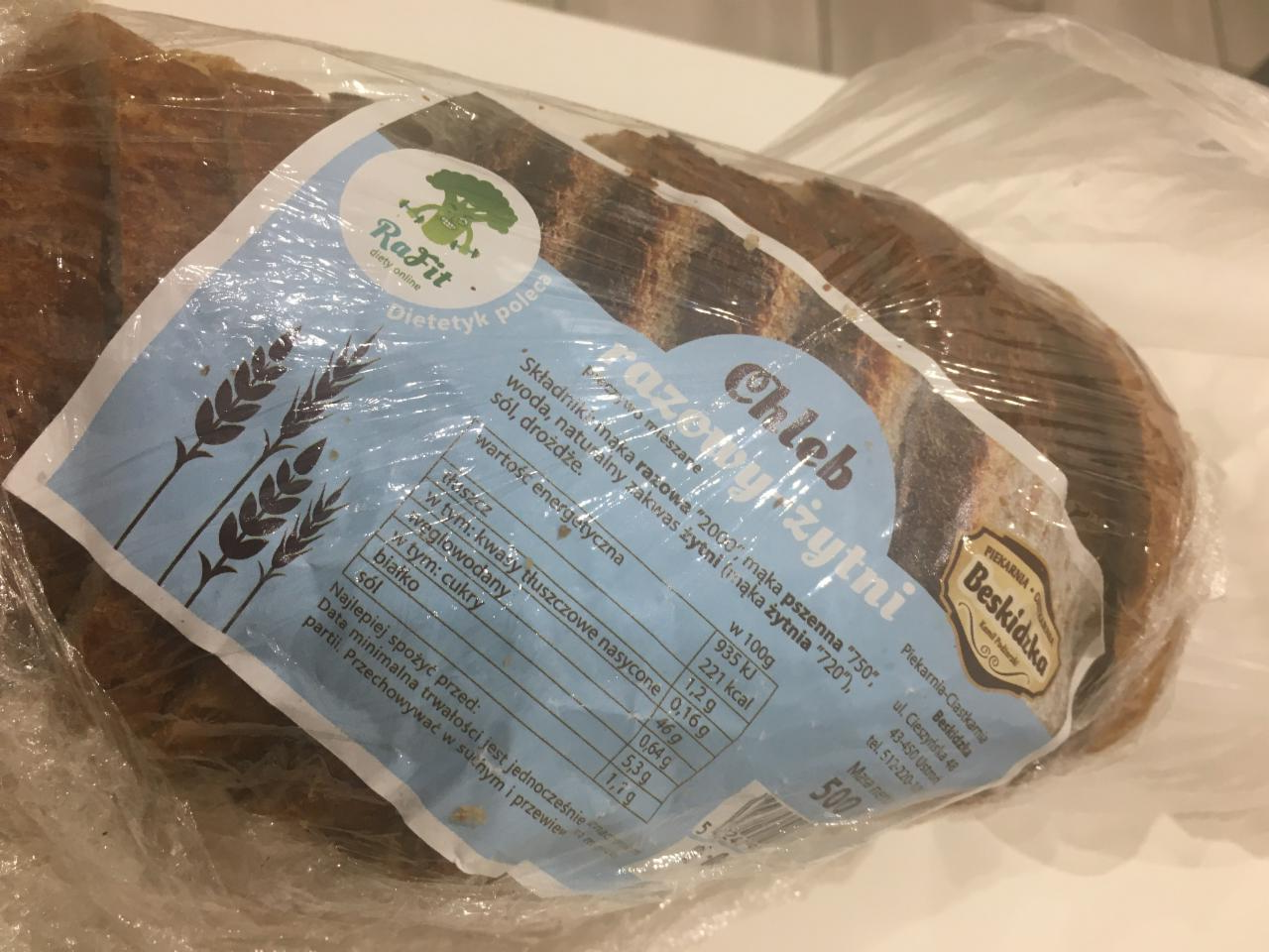 Zdjęcia - Chleb razowy żytni Piekarnia Ciastkarnia Beskidzka