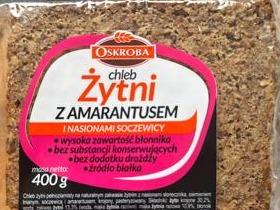Zdjęcia - Chleb żytni z amarantusem i nasionami soczewicy Oskroba