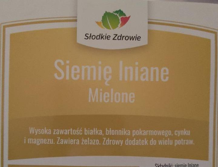 Zdjęcia - Siemię lniane mielone Słodkie Zdrowie