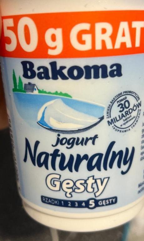 Zdjęcia - Jogurt naturalny gesty Bakoma