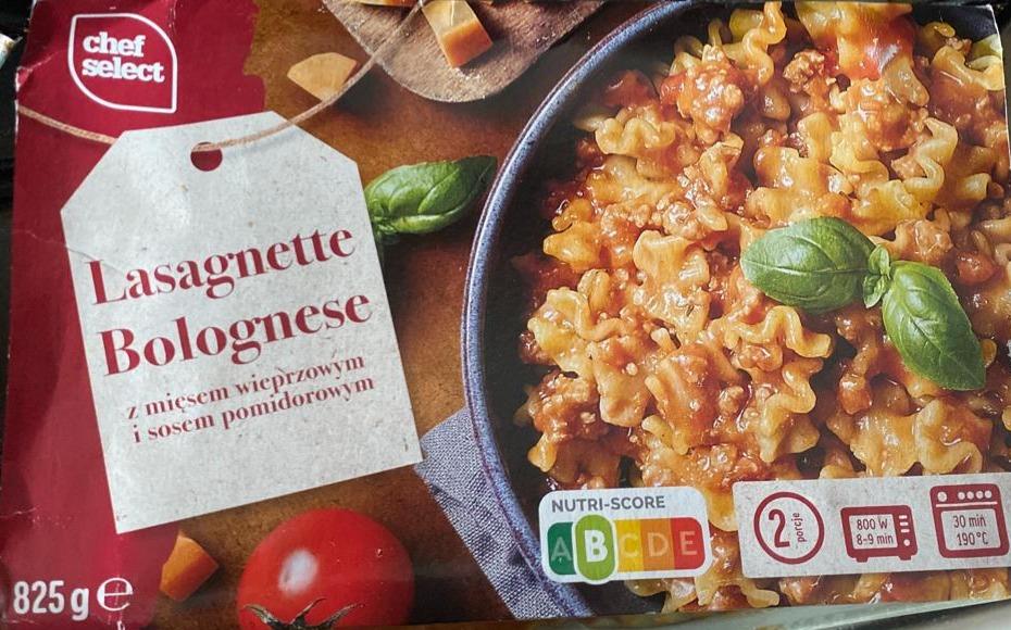 Zdjęcia - Lasagnette bolognese Chef Select