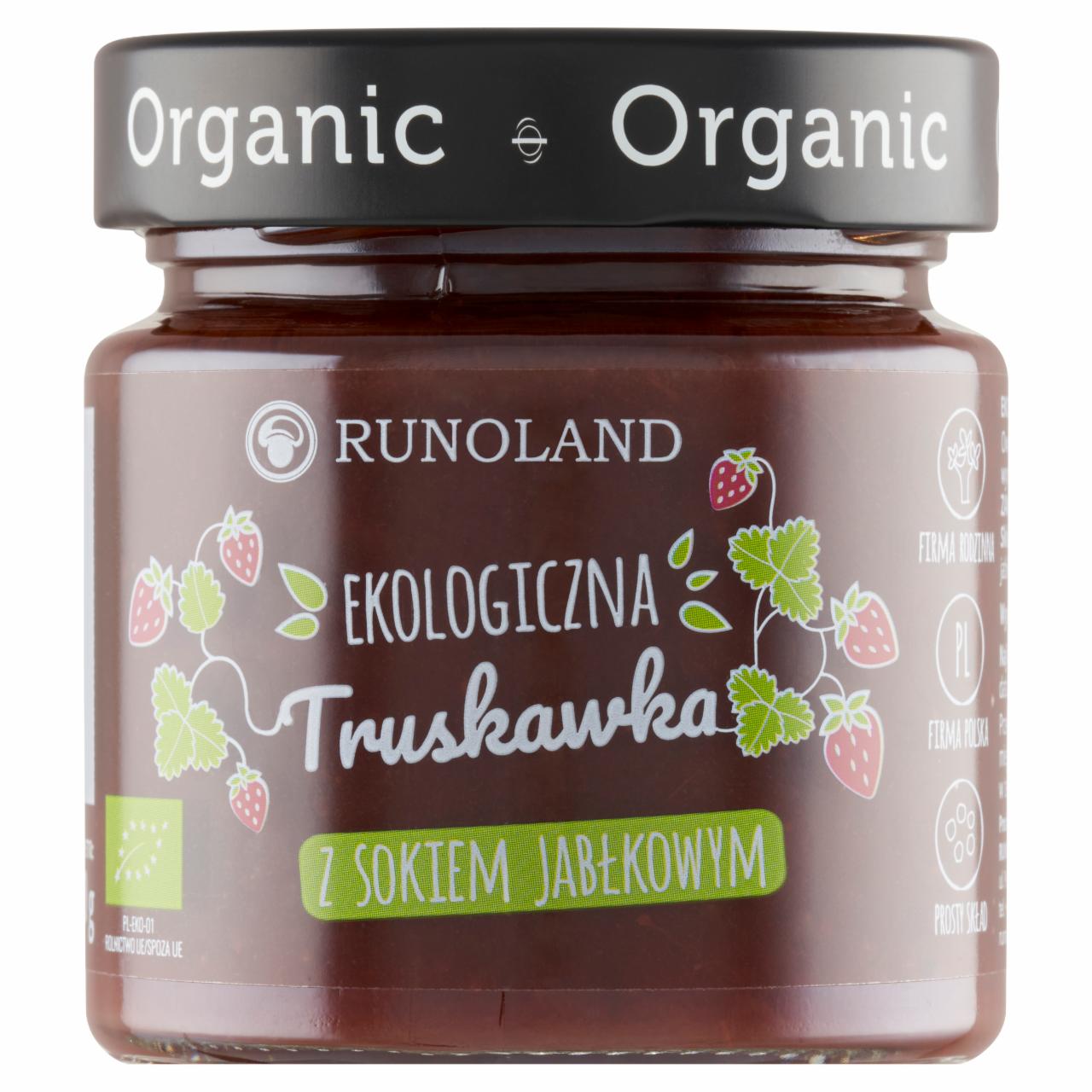 Zdjęcia - Runoland Ekologiczna truskawka z sokiem jabłkowym 200 g