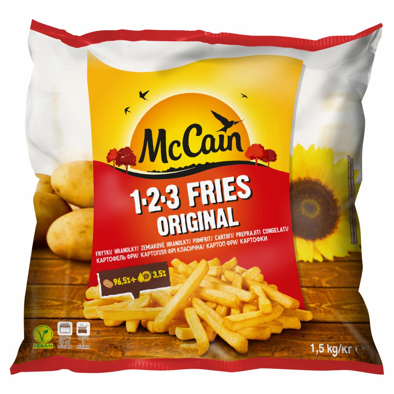 Zdjęcia - McCain 1.2.3 Fries Original Frytki 1,5 kg