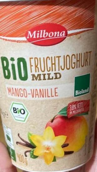 Zdjęcia - Bio frucht joghurt mild mango-vanille Milbona