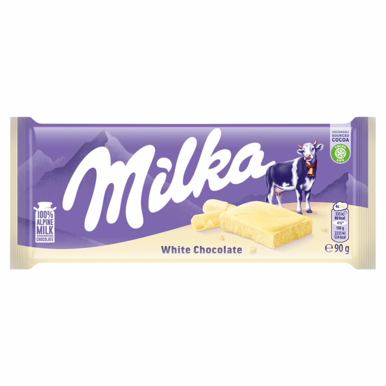 Zdjęcia - Milka Biała czekolada 90 g