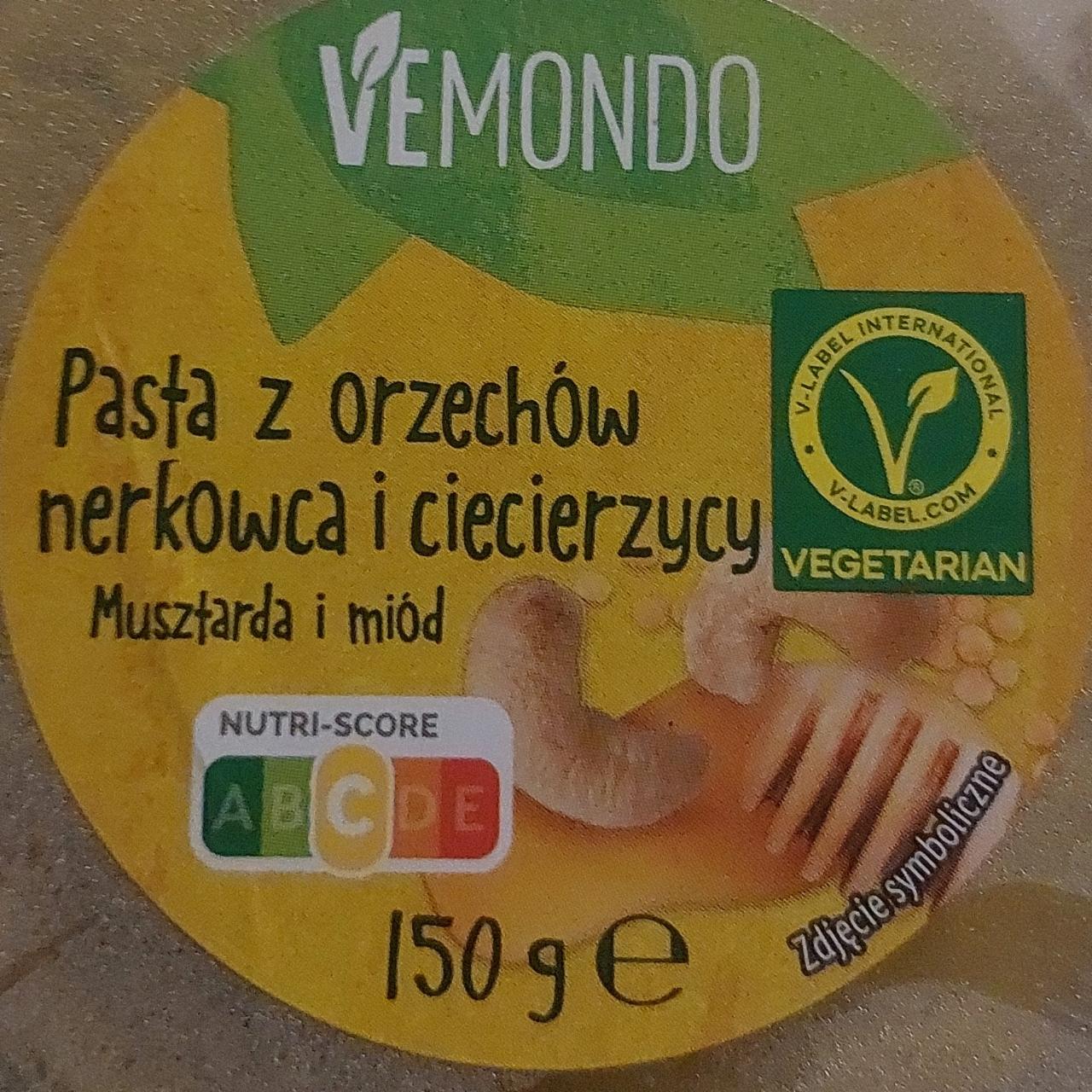 Zdjęcia - Pasta z orzechow nerkowca i ciecierzycy orzechy i miód Vemondo