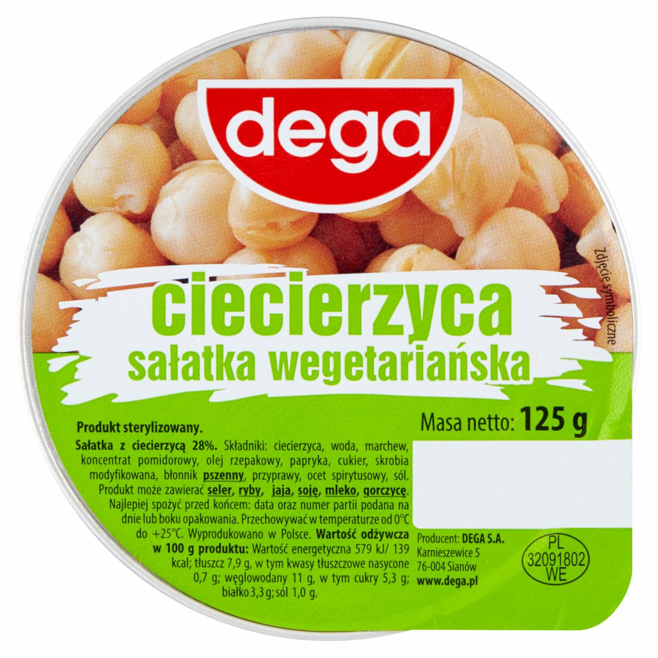 Zdjęcia - dega Ciecierzyca sałatka wegetariańska 125 g
