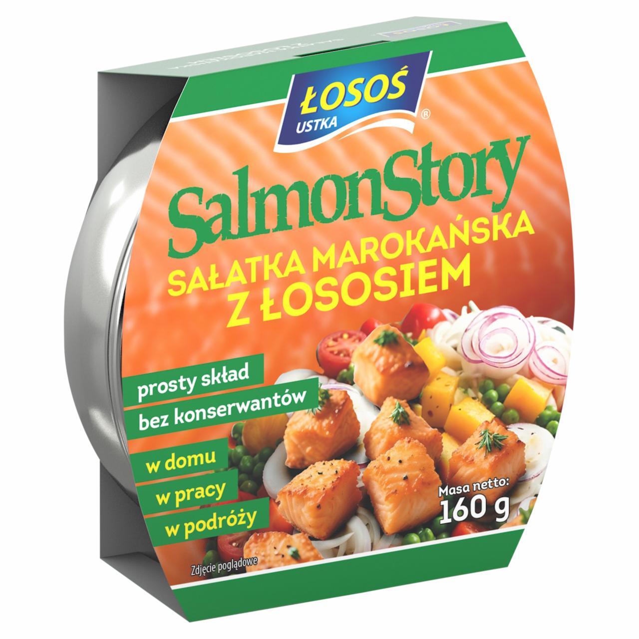 Zdjęcia - Łosoś Ustka SalmonStory Sałatka marokańska z łososiem 160 g