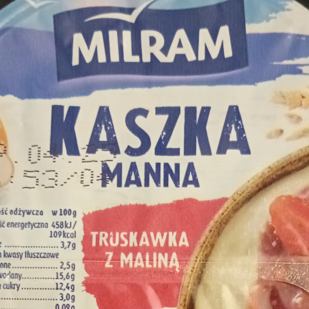 Zdjęcia - Kaszka manna truskawka z maliną Milram