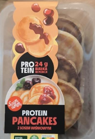 Zdjęcia - Protein pancakes z sosem wiśniowym Szam amm