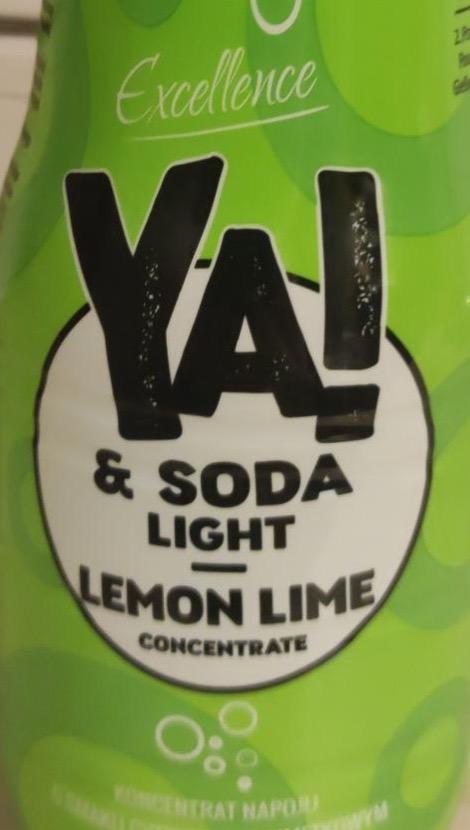 Zdjęcia - Ya! & soda light lemon lime concentrate Excellence