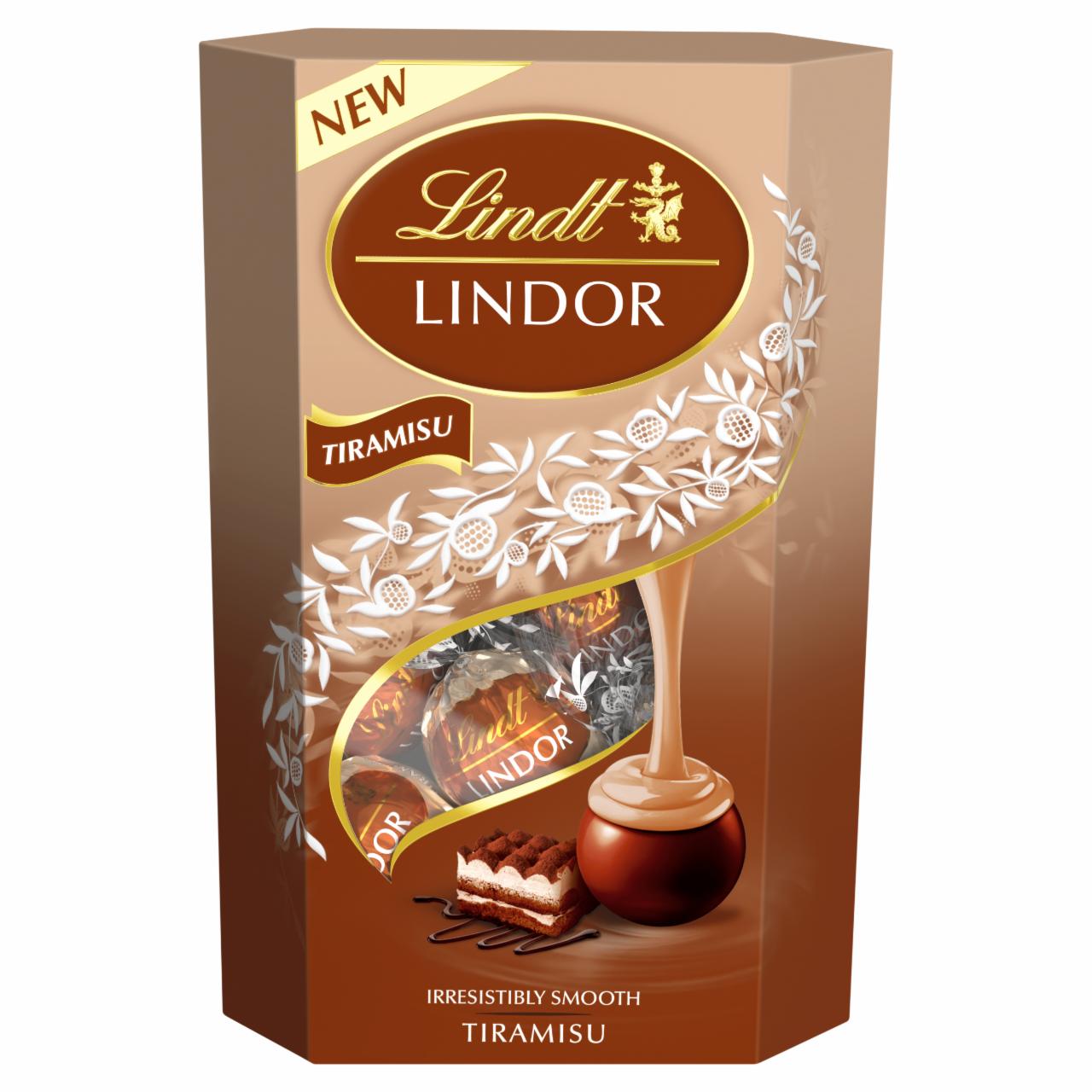 Zdjęcia - Lindt Lindor Tiramisu Praliny z czekolady mlecznej 200 g (15 sztuk)