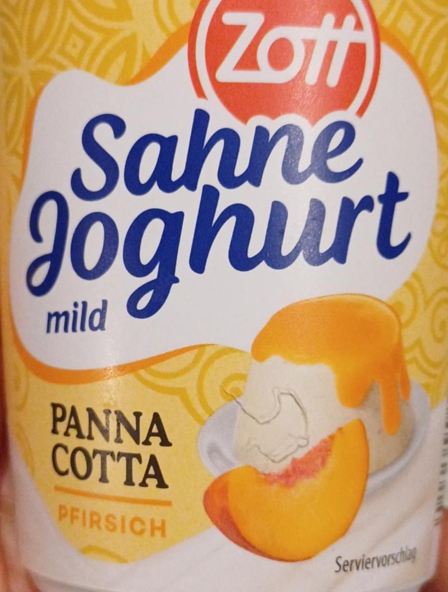 Zdjęcia - Sahne joghurt mild panna cotta pfirsisch Zott