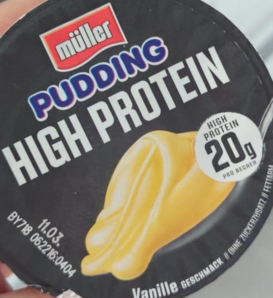 Zdjęcia - Pudding high protein vanille Müller