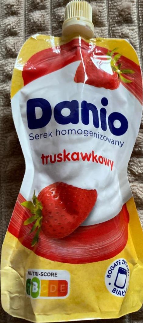 Zdjęcia - Serek homogenizowany truskawkowy Danio
