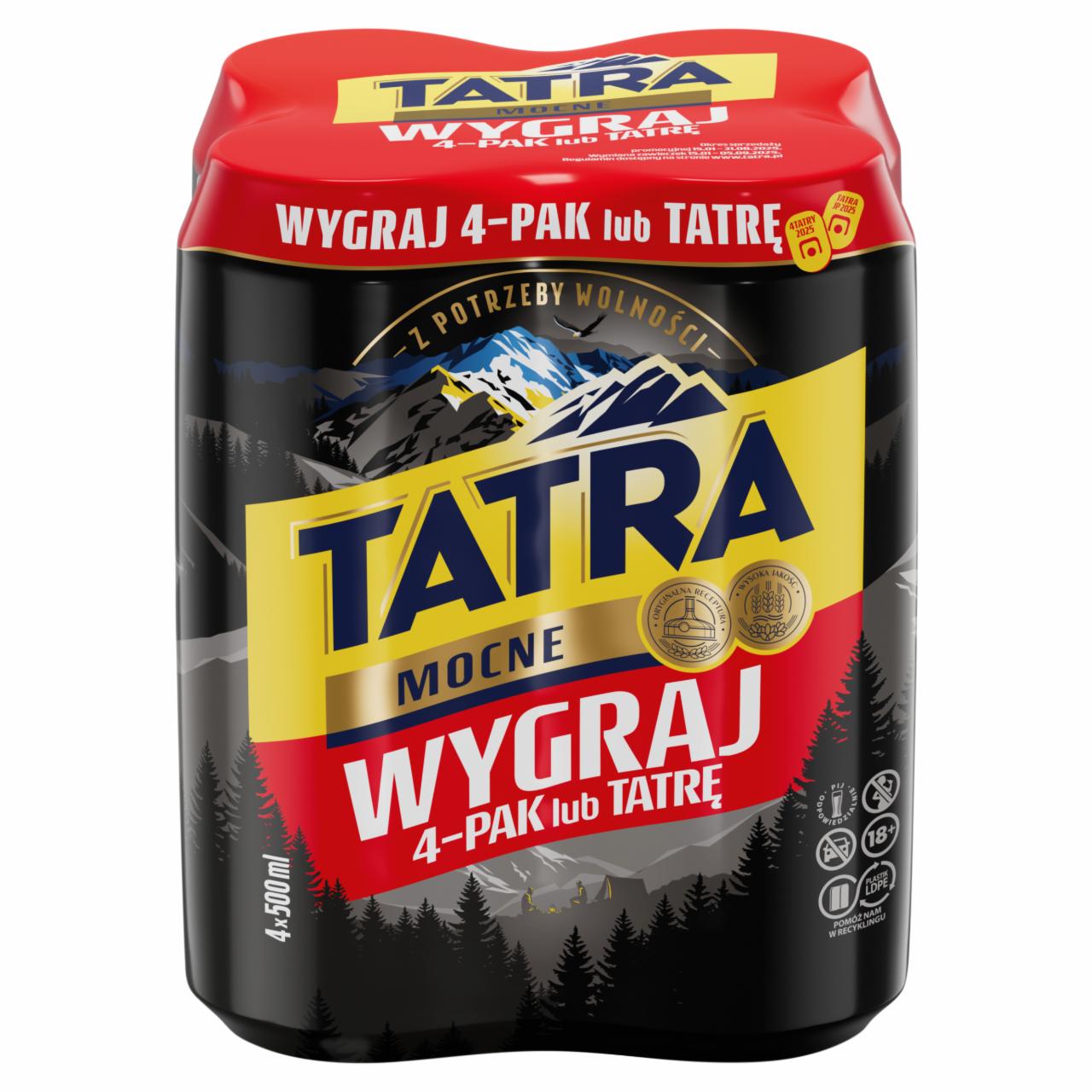 Zdjęcia - Tatra Piwo mocne 4 x 500 ml