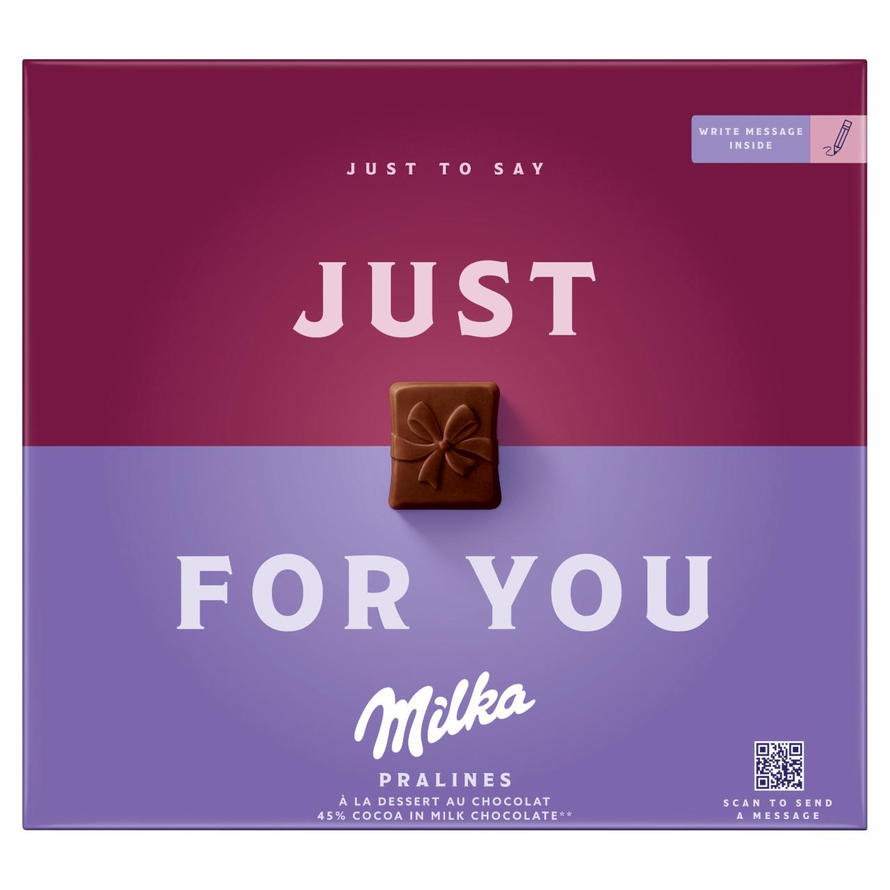 Zdjęcia - Milka Czekoladki mleczne z nadzieniem kakaowym 110 g