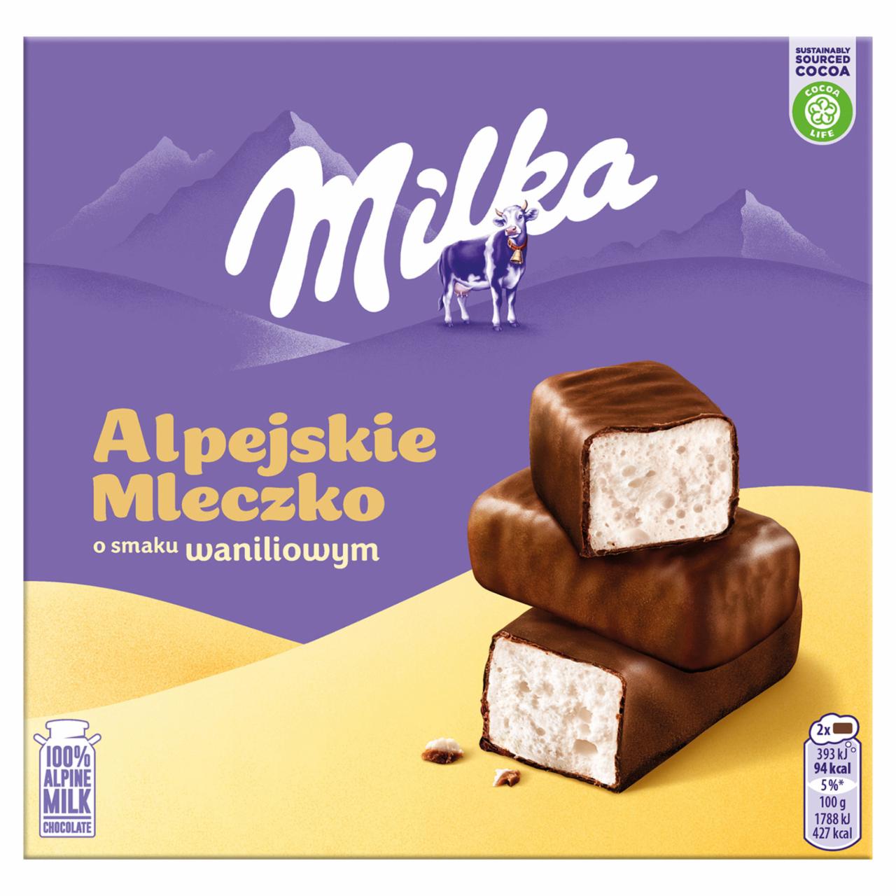 Zdjęcia - Milka Alpejskie Mleczko Pianka o smaku waniliowym 330 g