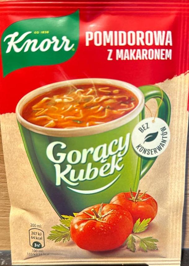 Zdjęcia - Gorący kubek pomidorowa z makaronem Knorr