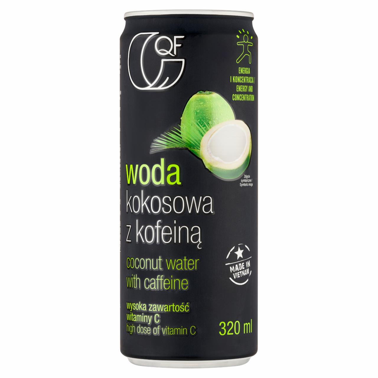 Zdjęcia - QF Woda kokosowa z kofeiną 320 ml