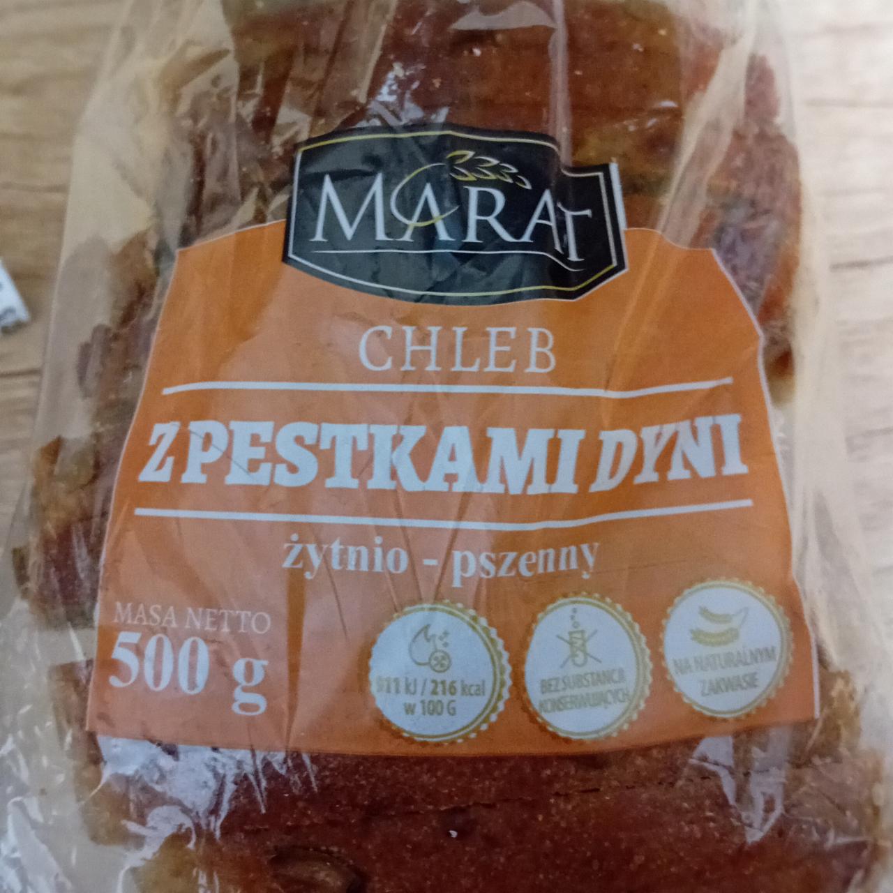 Zdjęcia - Chleb z pystkami dyni żytnio pszenny Marat