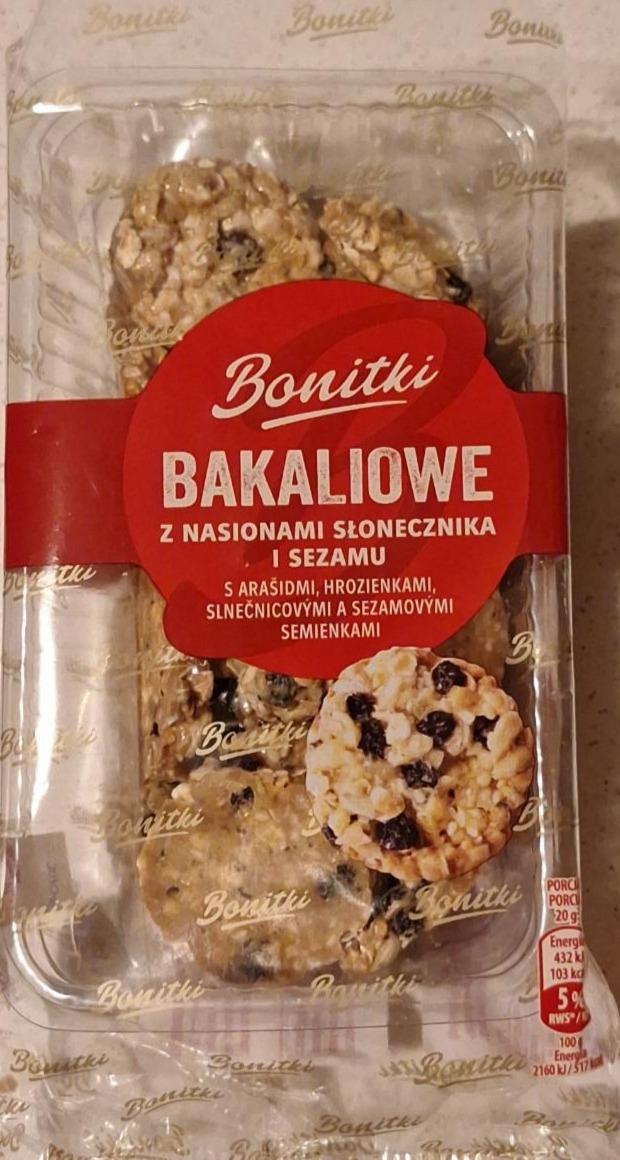 Zdjęcia - Bakaliowe z nasionami słonecznika i sezamu Bonitki