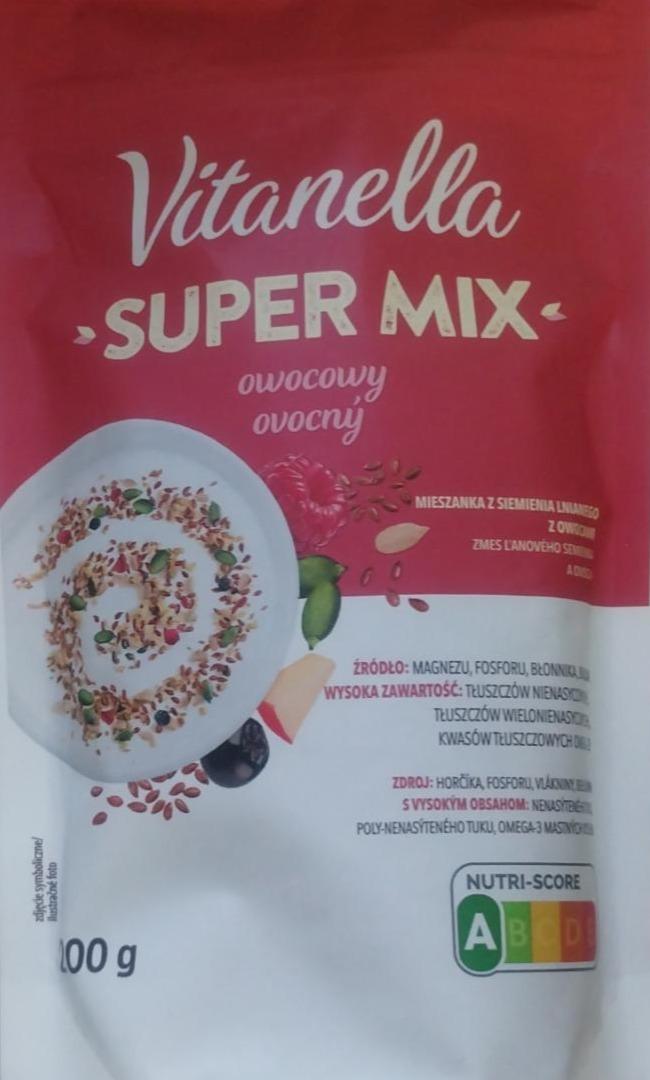 Zdjęcia - Super mix mieszanka z siemienia lnianego z owocami Vitanella