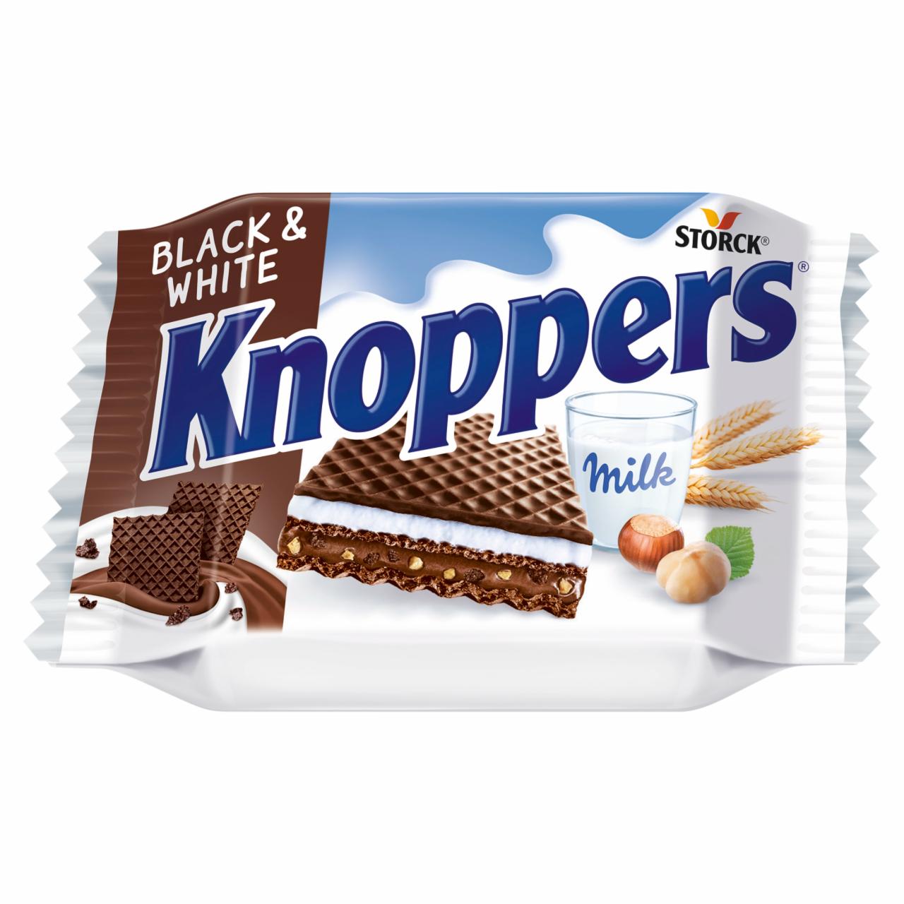 Zdjęcia - Knoppers Black & White Wafelek mleczno-orzechowy 25 g