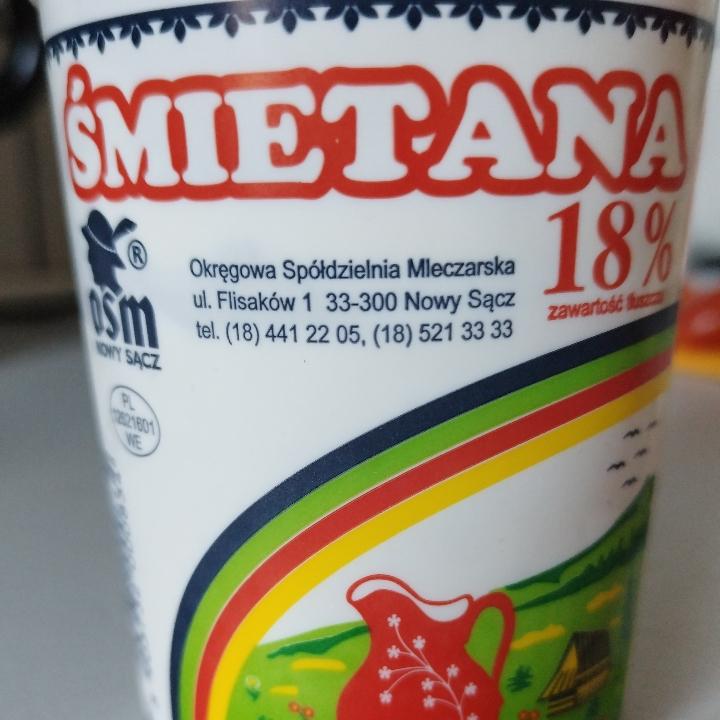 Zdjęcia - Śmietana 18% Osm Nowy Sącz
