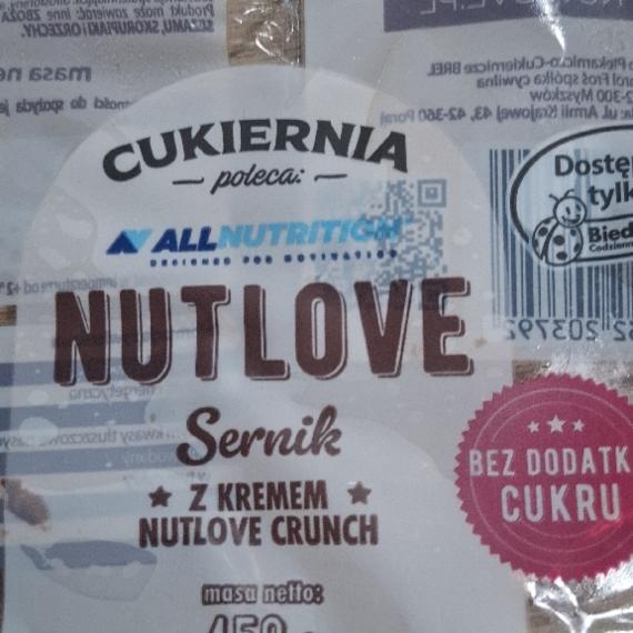 Zdjęcia - Sernik z kremem nutlove crunch Cukiernia poleca