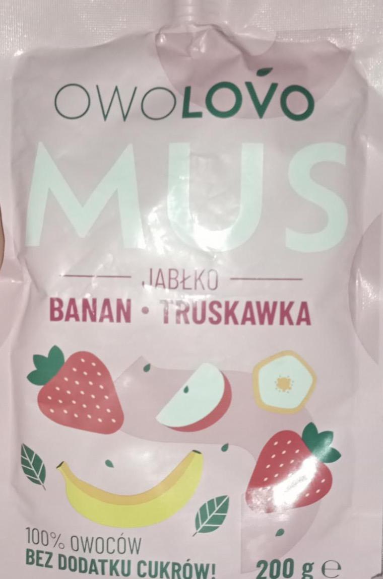Zdjęcia - Mus jabłko banan truskawka Owolovo
