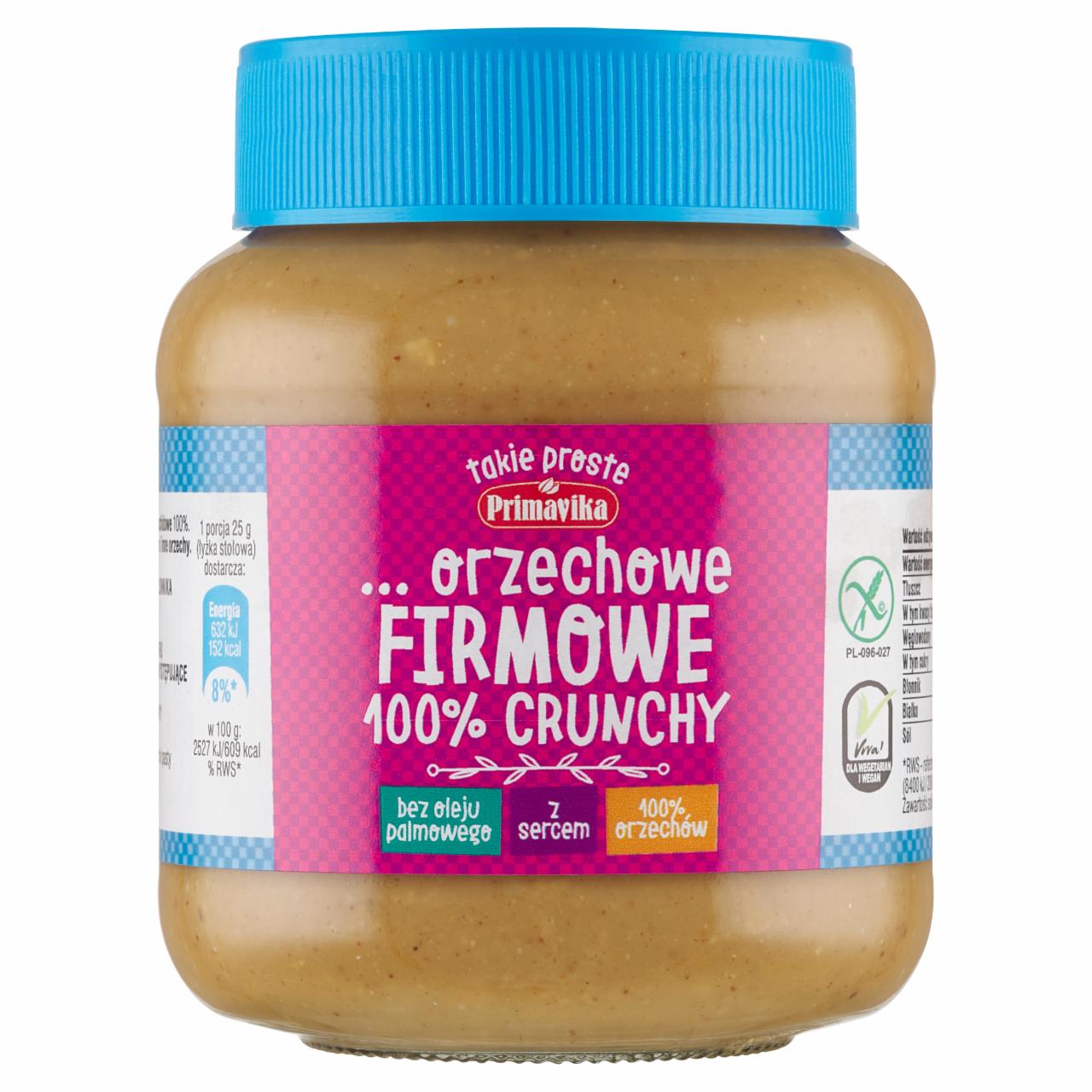 Zdjęcia - Primavika Pasta z prażonych orzeszków arachidowych z kawałkami orzechów 350 g
