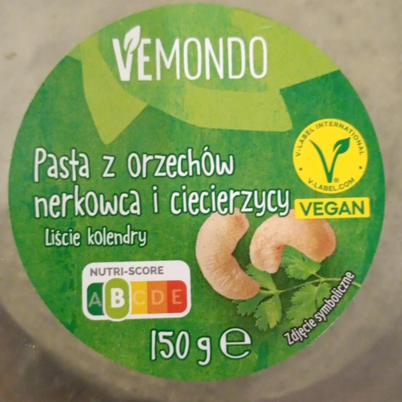 Zdjęcia - Pasta z orzechów nerkowca i ciecierzycy liść kolendry Vemondo