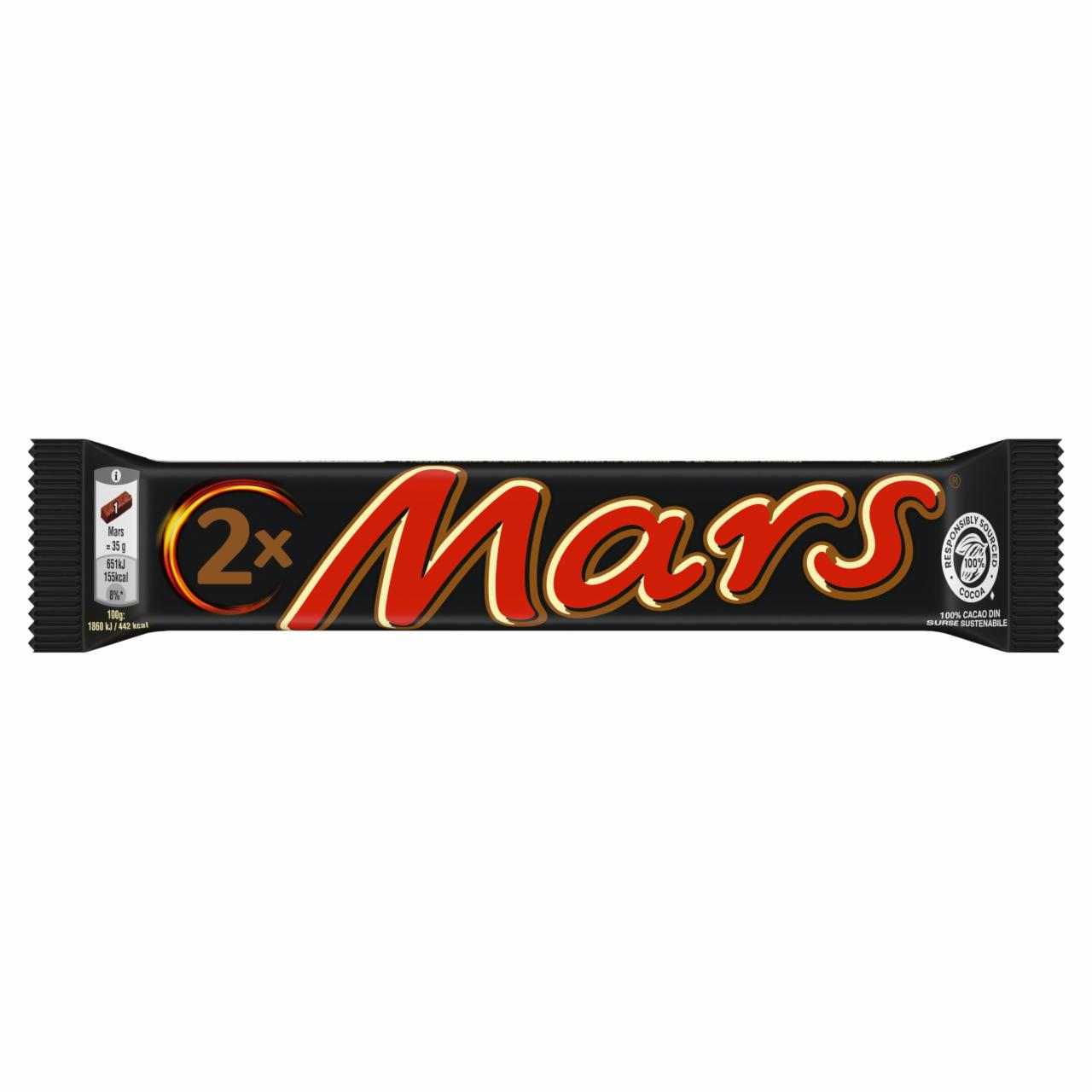 Zdjęcia - Mars Nugatowe nadzienie oblane karmelem i mleczną czekoladą 70 g (2 x 35 g)