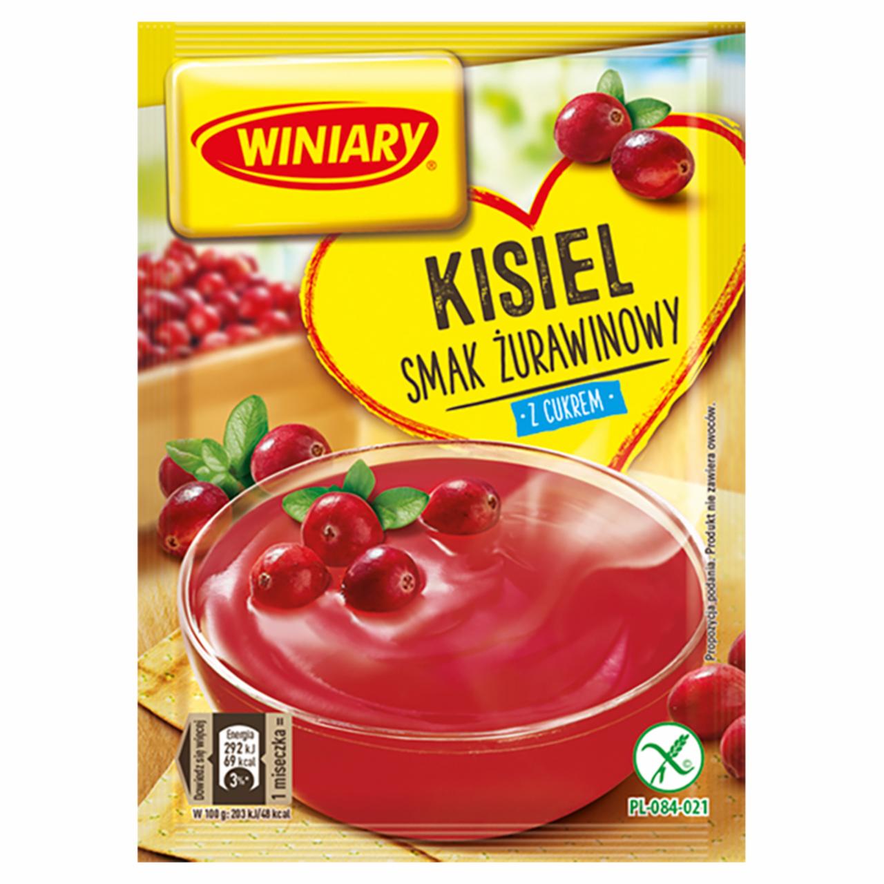 Zdjęcia - Winiary Kisiel z cukrem smak żurawinowy 77 g
