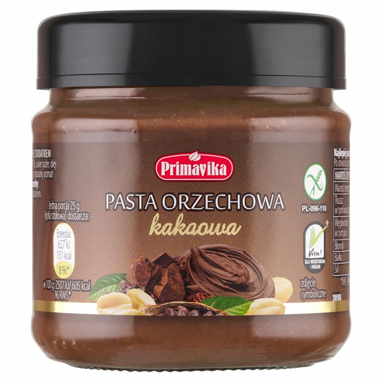 Zdjęcia - Primavika Pasta orzechowa kakaowa 190 g