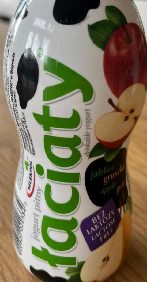 Zdjęcia - Łaciaty Jogurt pitny jabłko gruszka bez laktozy 250 ml