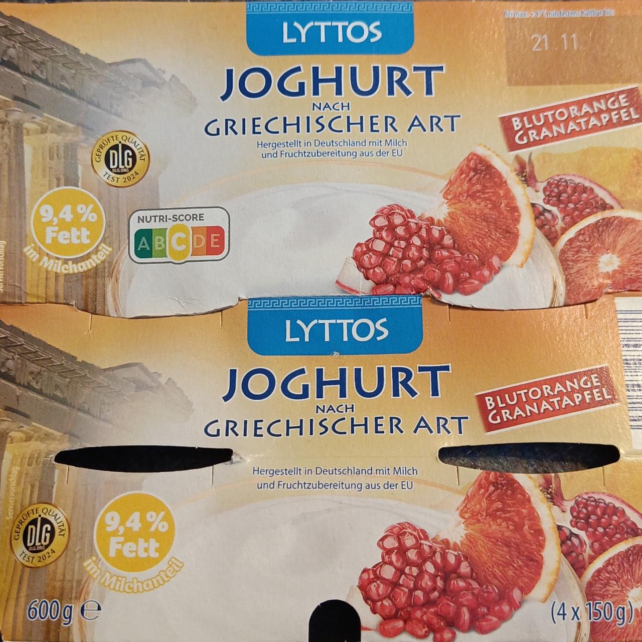 Zdjęcia - Jogurt nach griechischer art blutorange granatapfel Lyttos
