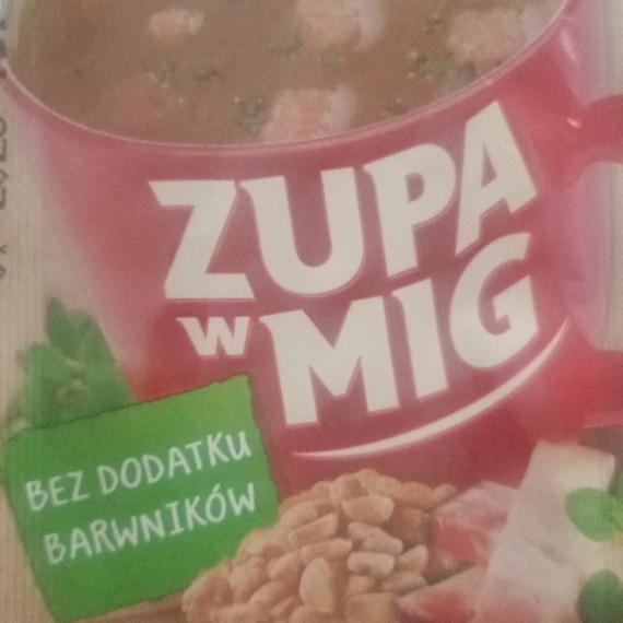 Zdjęcia - Zupa w mig Grochowa z grzankami lidl
