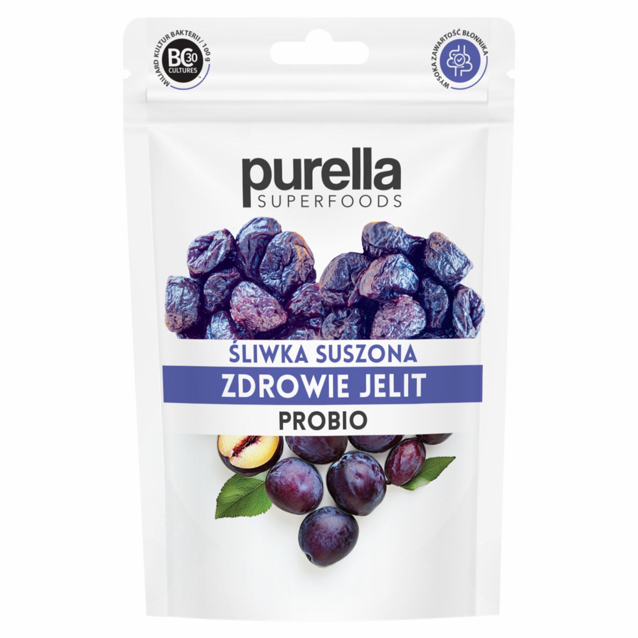 Zdjęcia - Purella Superfoods Śliwka suszona zdrowie jelit probio 100 g