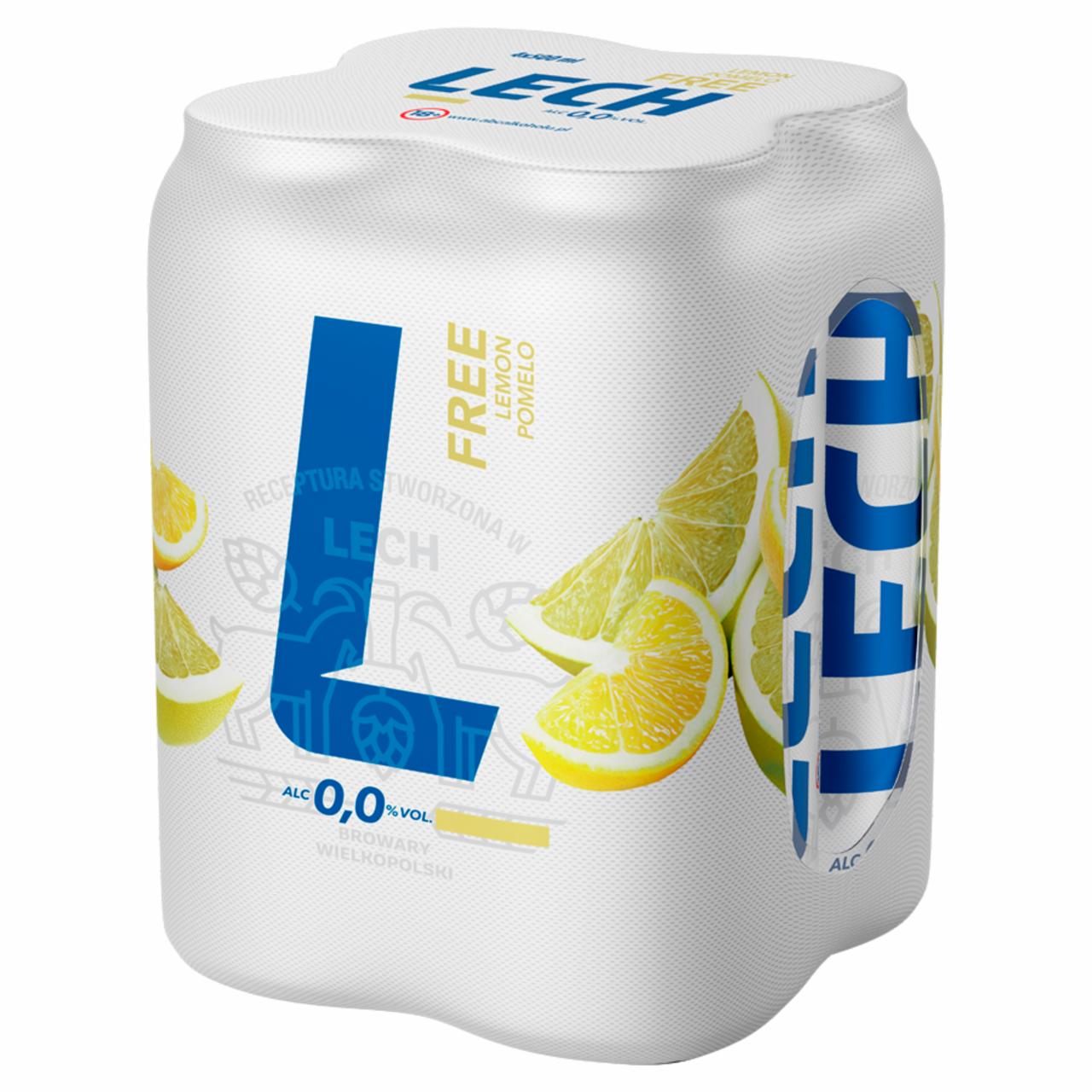 Zdjęcia - Lech Free Piwo bezalkoholowe o smaku yuzu i pomelo 2 l (4 x 0,5 l)